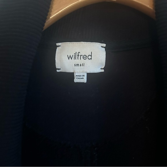 Wilfred Aritizia Diderot Sweater Cardigan Black Size Small - Picture 5 of 5